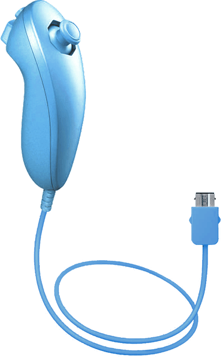 Genuine Nintendo limited edition blue Wii nunchuk (also for Wii U)