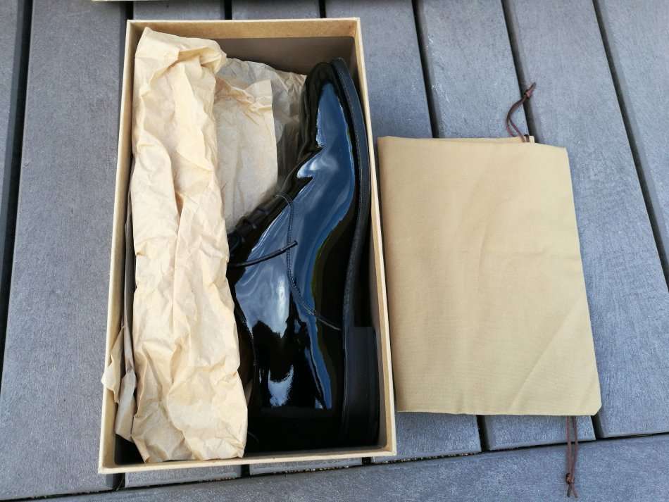 Meermin patent leather Oxfords Size 10.5E (Imported) Goodyear welted