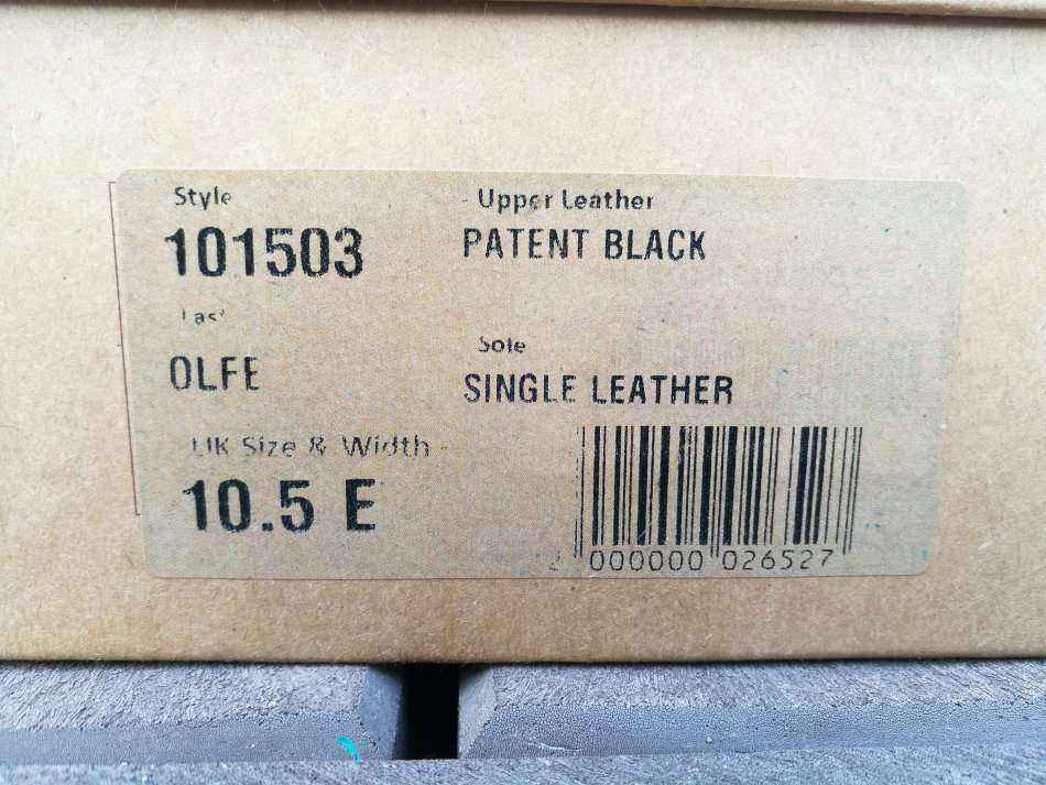 Meermin patent leather Oxfords Size 10.5E (Imported) Goodyear welted