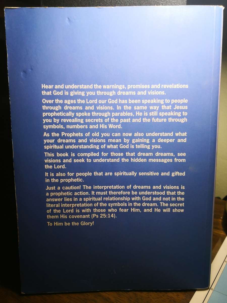 hearing God dream dictionary martin van der merwe