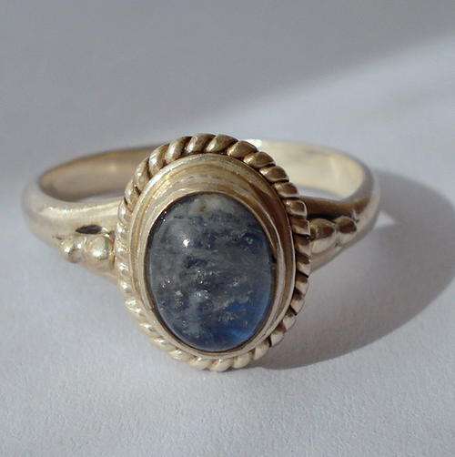 ** RAINBOW MOONSTONE RING SET IN STERLING SILVER.925**