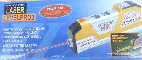 ** LASER LEVEL PRO WITH TAPE MEASURE **