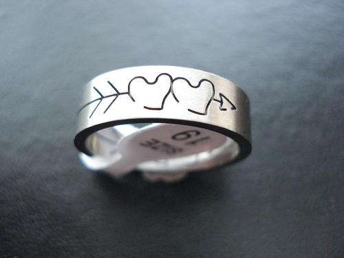 **S/STEEL RING ** VALENTINES DAY **