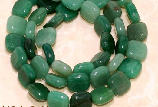 Green Aventurine Gemstone Loose Beads 15 1/2"