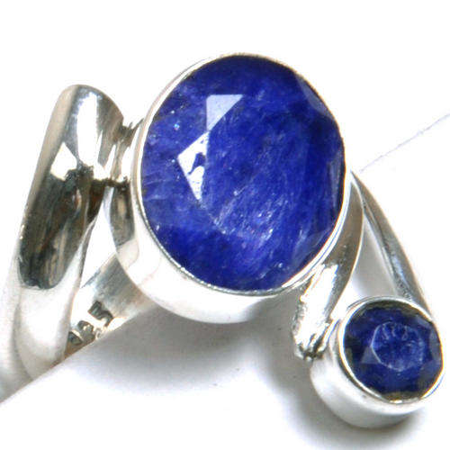AMAZING SAPPHIRE 925 STERLING SILVER RING s 6