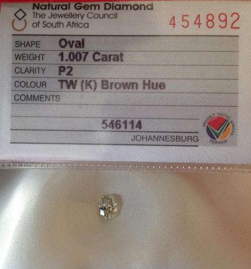 1.007 OVAL DIAMOND