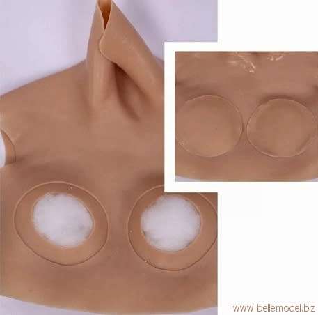 Silicone Breast forms - Seamless vests - backside seamless - nude - G cup