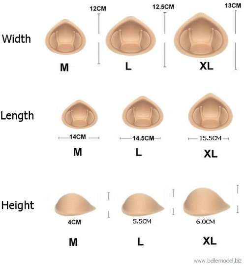 Bra enhancers, fillers and inserts - sponge - extra large