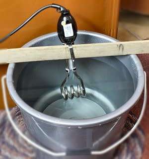 Hot water for cold winter - portable water heater  - 1000 Watt