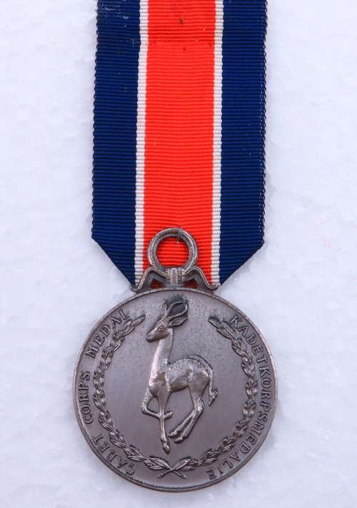 Full size. South Africa.  Cadet corps medal.  numbered
