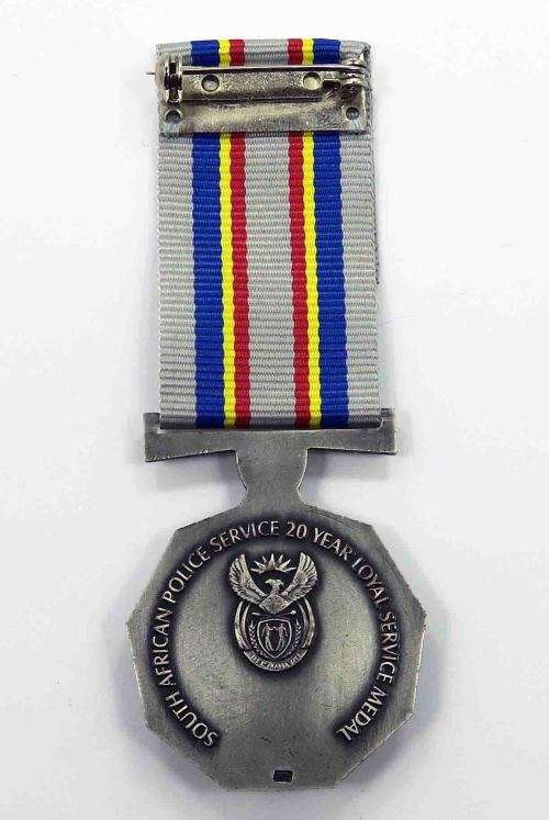 FULL SIZE SOUTH AFRICAN  SERVICE 20 YEAR LOYAL SERVICE MEDAL