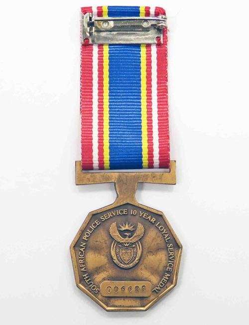FULL SIZE SOUTH AFRICAN. 10 YEAR LOYAL SERVICE MEDAL