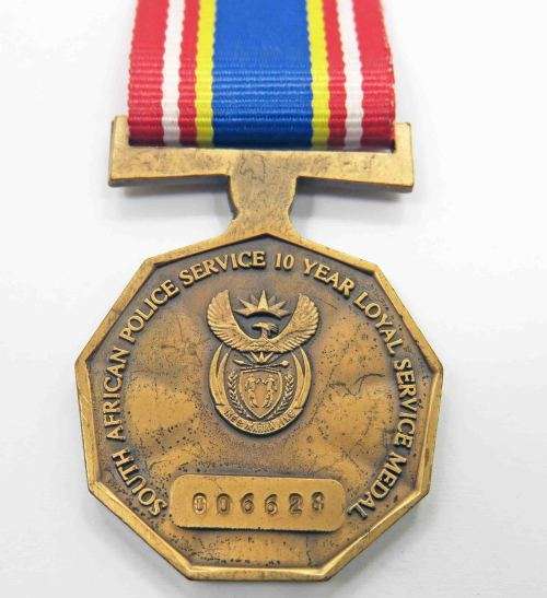 FULL SIZE SOUTH AFRICAN. 10 YEAR LOYAL SERVICE MEDAL