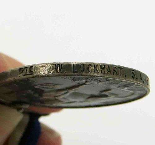 Full Size. S.A. VET. RGT AND MERCANTILE MARINE MEDAL ISSUED TO W. LOCKHART