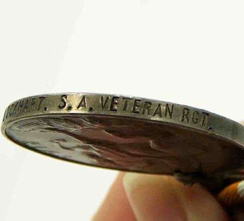 Full Size. S.A. VET. RGT AND MERCANTILE MARINE MEDAL ISSUED TO W. LOCKHART