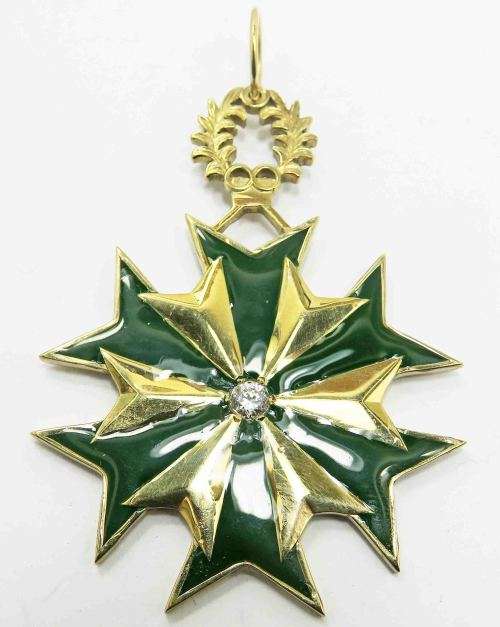 Full size - South African Prisons Service Star for Excellence.In solid Gold.