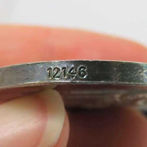 FULL SIZE: John Chard Decoration SILVER. Hallmarked and Numbered #12146