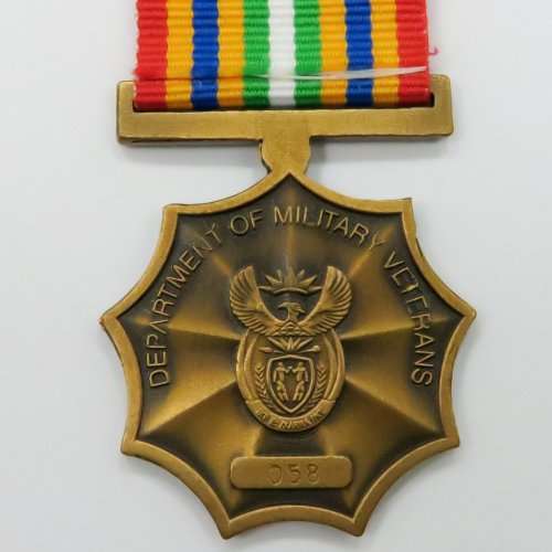 Full Size: South African Medal. Bronze Department of Military Veterans.