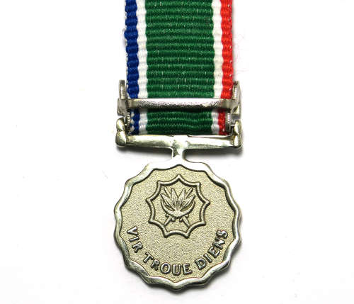 Miniature Medal - SA Long Service with 20 Year Bar