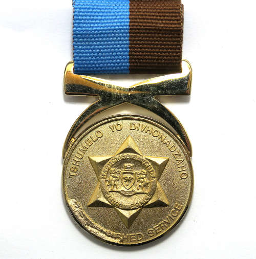 Full Size Medal - Venda Distinguished Service with Small Flaw in Medal.