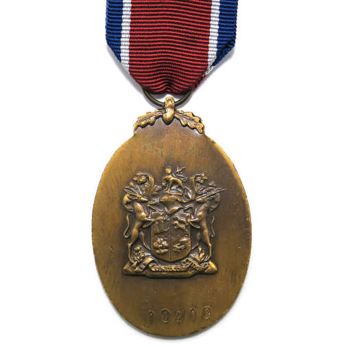 Full Size Medal - SA John Chard #10219