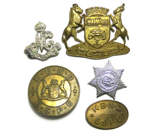 South African Badges Cap and Collars with all Lugs and Pins