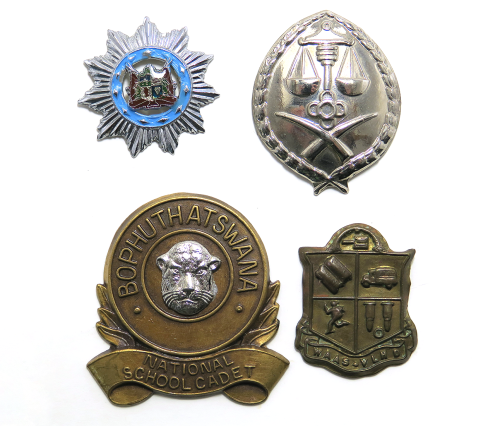 South African Badges Cap and Collars with all Lugs and Pins