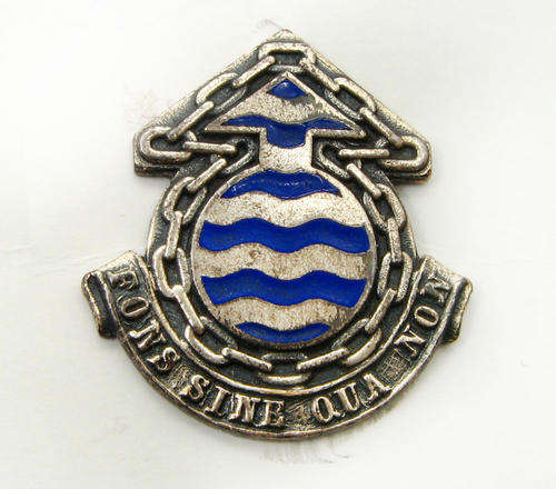 South African Ordinance Service Corps, Chromed and enamel Collar Badge.
