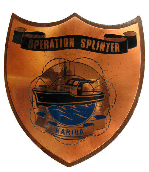 Rhodesia. Operation Splinter. Kariba. Plaque