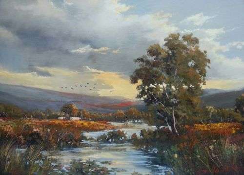 Stan Polson palett knife landscape @crazee R1 start!!!