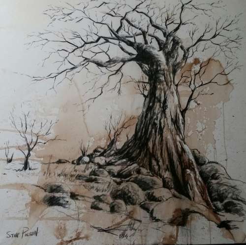 Stan Polson Original mixed media sketch!!!