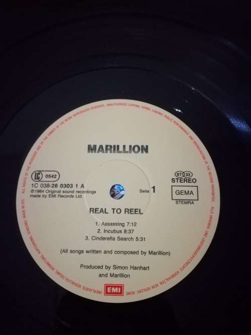 Marillion - Real to Reel - Vinyl LP