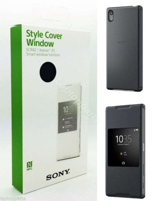 Official Sony Smart Style-Up Cover Xperia Z5 Black