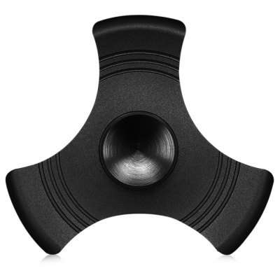 Tri Fidget Metal Spinner Stress Reliever BLACK