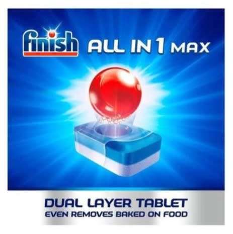 Finish Auto Dishwashing All in One Tablets Regular - 100`s