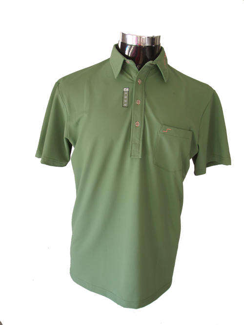 Swinger - Mens Plain Golf Shirt Green MEDIUM