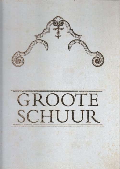 Two ALS by Tini Vorster tipped into W.J. Le Roux's GROOTE SCHUUR.
