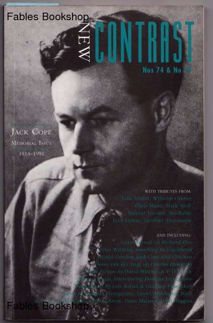 Douglas Reid Skinner (Ed). NEW CONTRAST Nos. 74 & 75 (Jack Cope Memorial Issue).