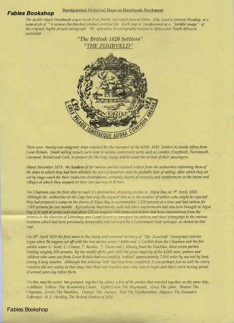 THE ZUURVELD 1820-1855 (reproduction hand-coloured map on hand-made paper).