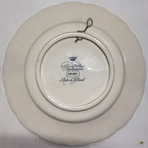 Delft Hand Painted Medium Sized Plate Made in Holland