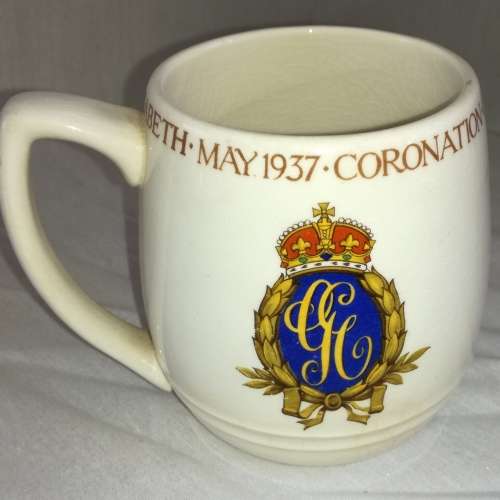 Johnson Bros Mug Made in England Coronation of King George Commemorative Piece