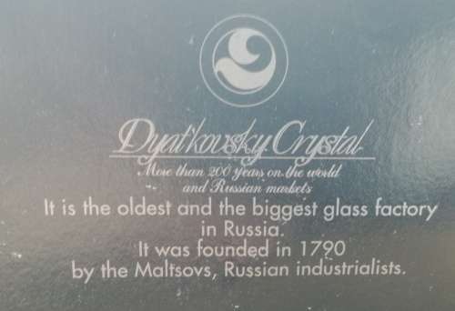 Dyat'kovsky Crystal Glasses Set Of 6