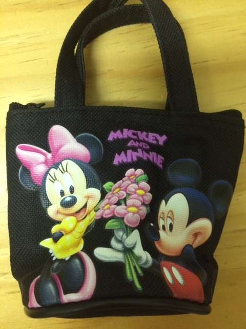 Cute Mickey and Minnie Mouse purse or bag for kids