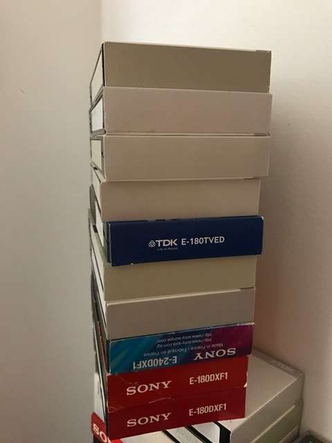 Various used video tapes in good condition