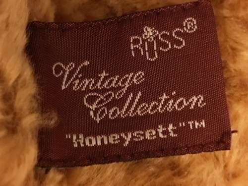Russ Berrie Vintage Collection "Honeysett" Teddy Bear