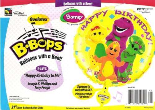 MASSIVE Barney SINGING foil balloon