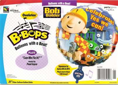 MASSIVE Bob the Builder SINGING foil balloon