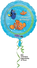 18" (39.6cm) "Nemo" foil birthday balloon (REDUCED!!)