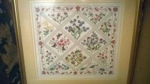FRAMED EMBROIDERY - DATED & EXQUISITE