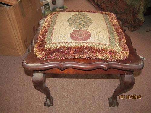 BALL& CLAW STOOL with CUSHION -Original & Perfect Condition